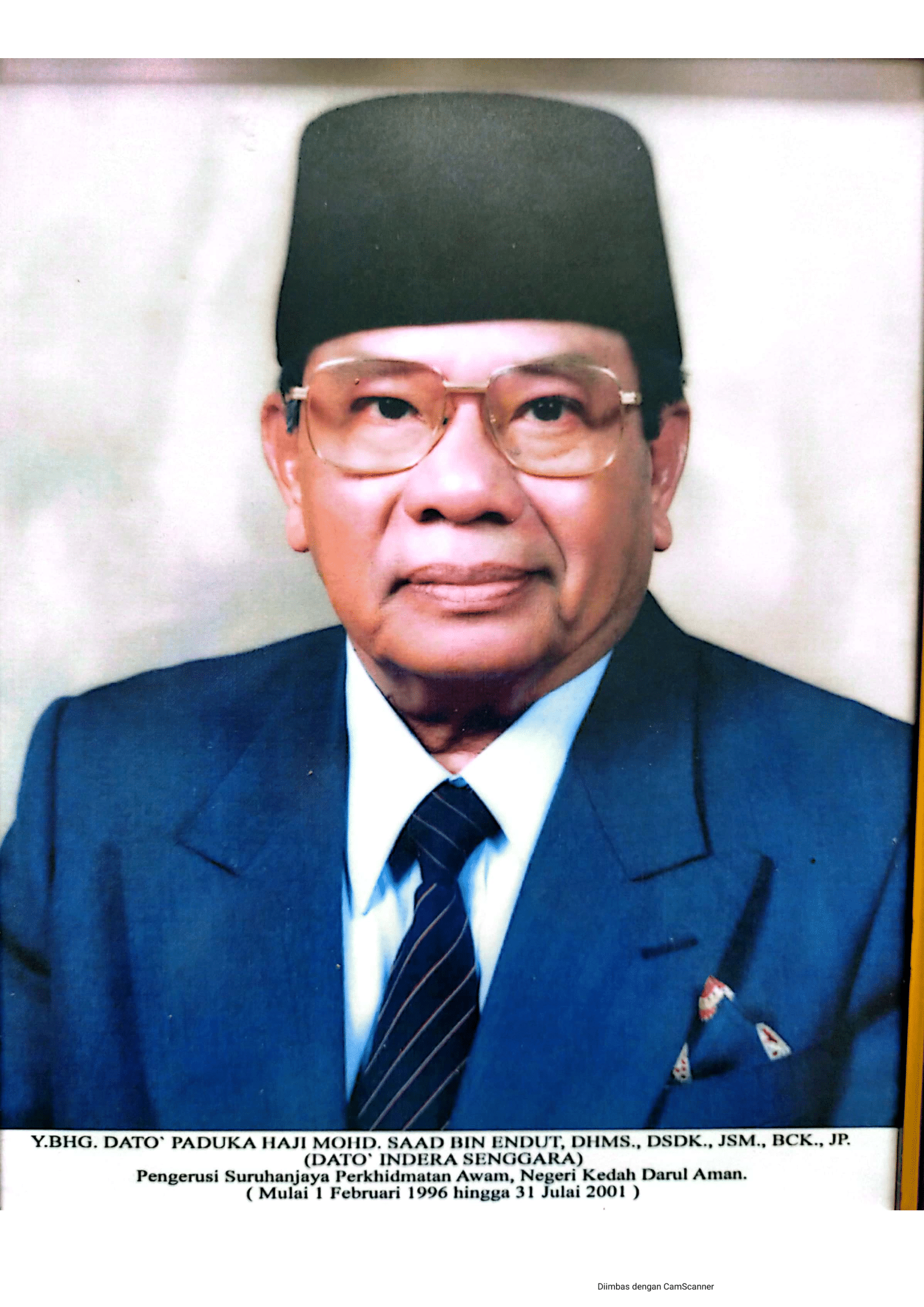 Y.Bhg. Dato’ Paduka Haji Mohd Saad bin Endut